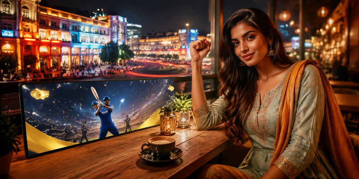 IPL night match atmosphere with stadium lights and players cheering